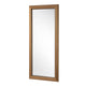 Gold rectangular frame beveled edge glass mirror