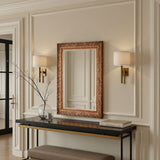 Carved Aged Gold Framed Wall Mirror