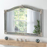 Prestige silver frame arched beveled edge glass mirror  