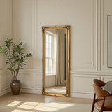 Carved french style full length mirror