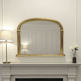 Overmantle gold mirror